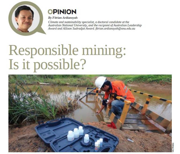 essay about responsible mining